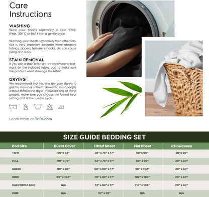 King Sheets Set, Pure 100% Viscose Derived from Bamboo Bed Sheets Set, Luxuriously Soft, Silky, Cooling Sheets, Double Stitched, Lifetime Quality Promise (Ivory White)